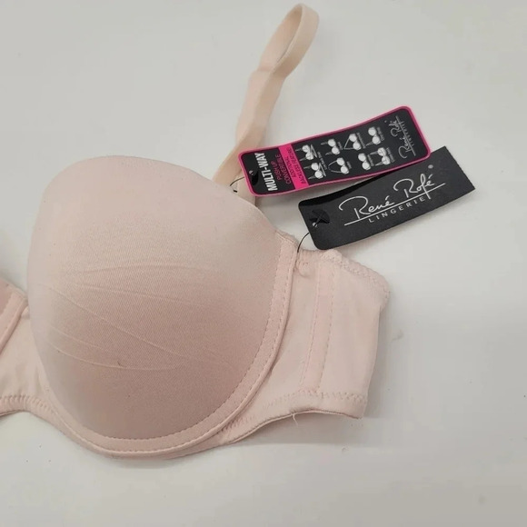 NWT Rene Rofe Lingerie Womens Size 36C Nude Beige Multi-Way Underwire Bra - Picture 6 of 8